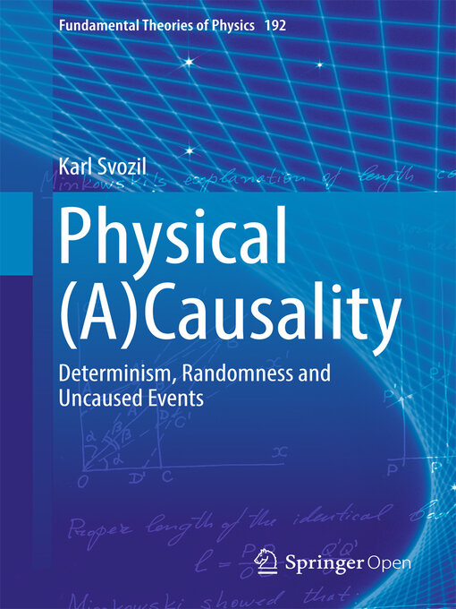 Title details for Physical (A)Causality by Karl Svozil - Available